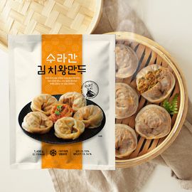 [chewyoungroo] Suragan Kimchi Big Dumplings 1.4kg Large Capacity Dumplings_Representative, Best, Kimchi Flavor, Meat and Kimchi Combination, Spicy Flavor, Special Sauce_made in Korea